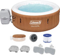 Inflatable Round Hot Tub with Non-Slip Spa Seat and Headrest Pillows E708