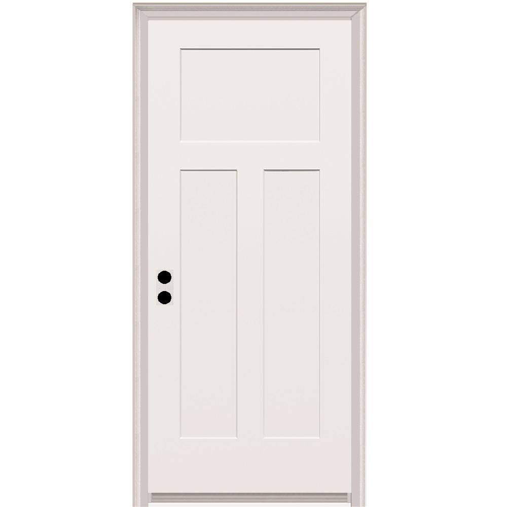 32 in. x 80 in. Primed Composite Fire-Rated Single Prehung Interior Door S319433