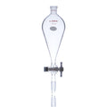 Conical Separatory Funnel 250mL with PTFE Stopcock Pear Shape Pack of 2 S16956