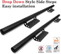 Black Drop Down Running Boards for Toyota Tacoma Double Cab D249