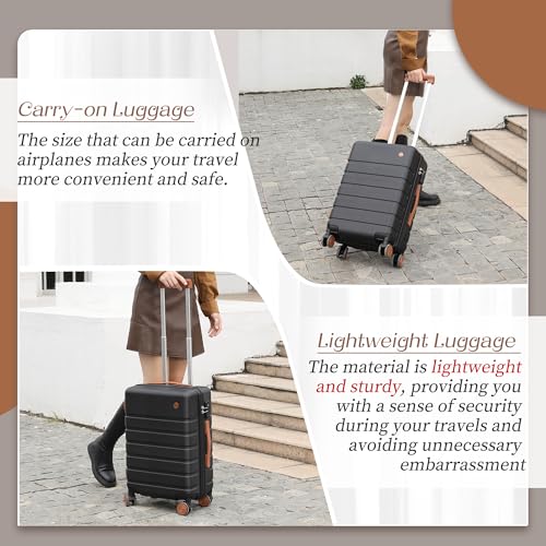 20 Inch Hardside Carry-on Luggage with Spinner Wheels and TSA Lock F57793