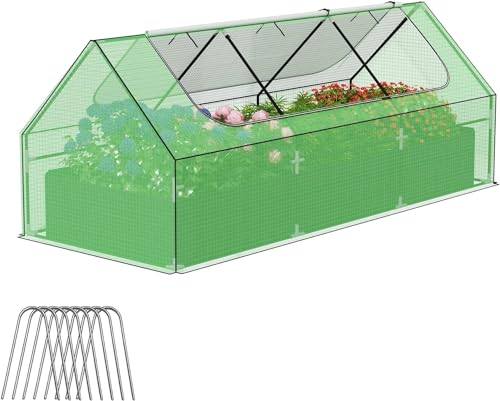 Galvanized Raised Garden Bed with Metal Planter Box H11310
