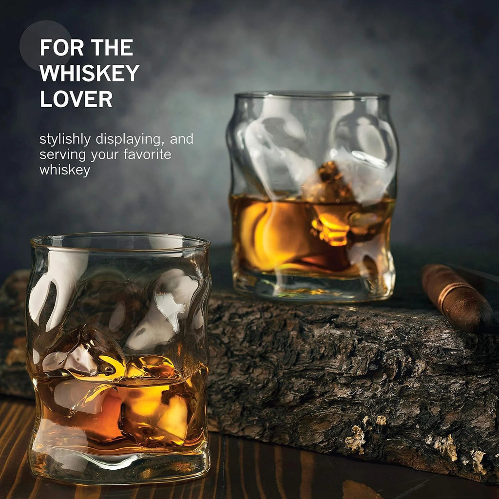 Set Of 4 14¼-Ounce Whiskey Glass Cocktail Glasses Z89801