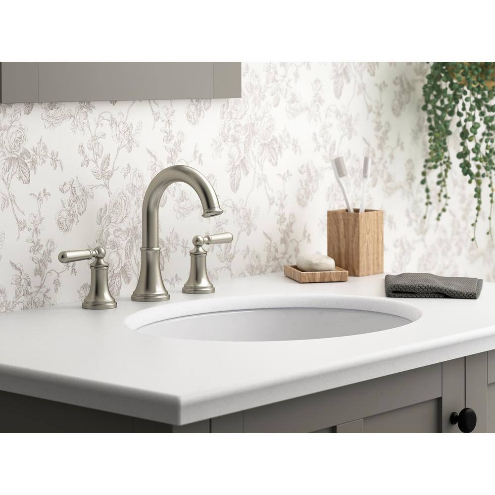 8 in. Widespread 2-Handle Bathroom Faucet in Vibrant Brushed Nickel P74295