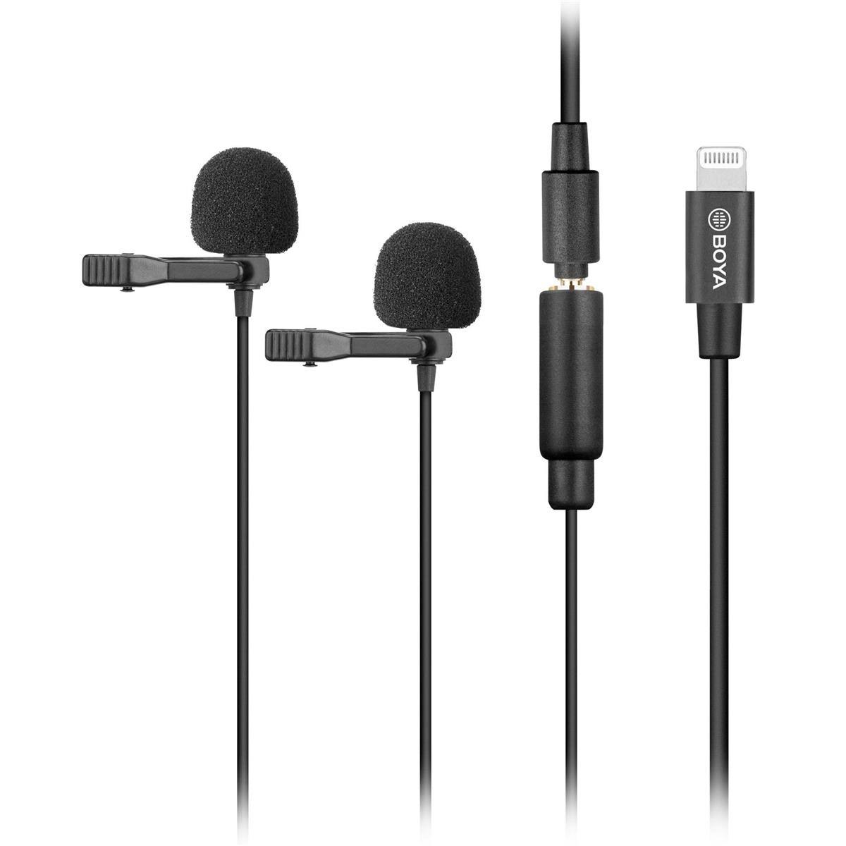 Dual Omnidirectional Lavalier Microphones with Detachable Lightning Cable U183711