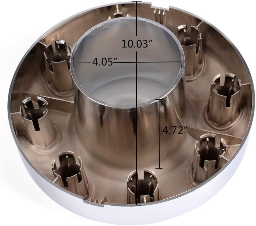 Chrome Open Dually Front Wheel Center Hub Cap O681