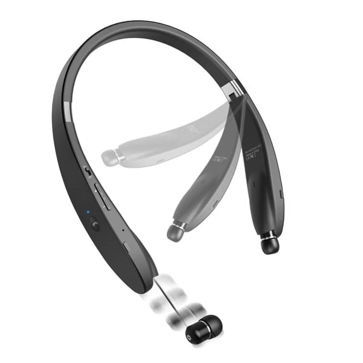 Neckband Wireless Headset with Retractable Earbuds E9401