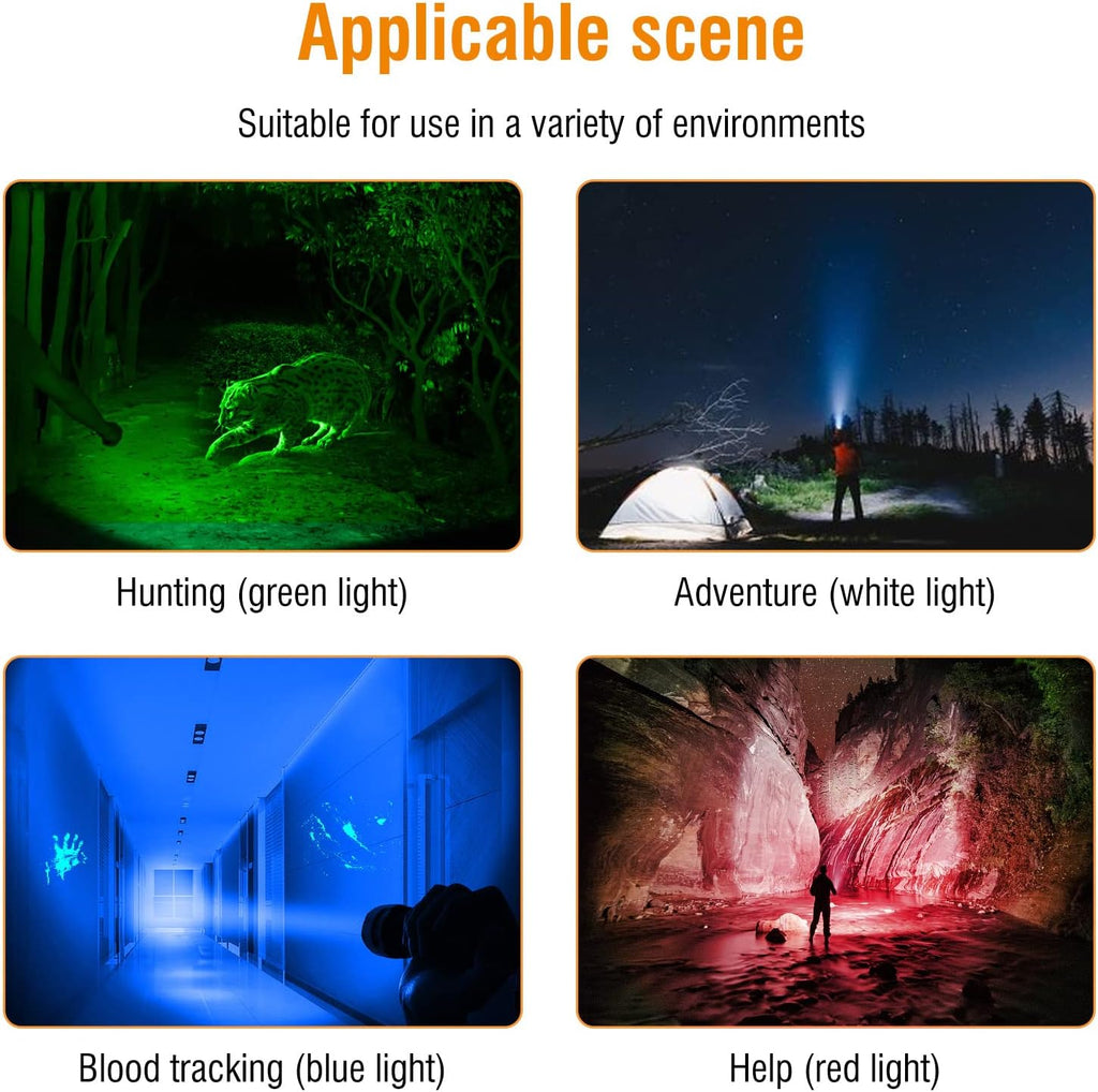 Rechargeable 1200 Lumens 11 Mode IPX8 Waterproof LED Tactical Flashlight Q231366