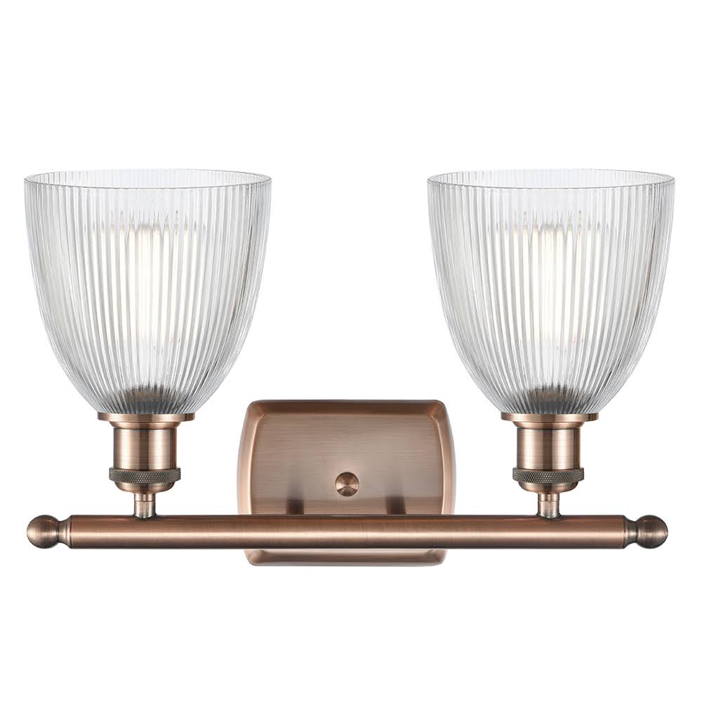 Antique Copper 2 Light Bath Vanity Light K51040