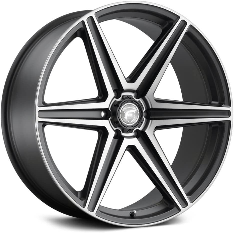 Satin Black Machined 24x10 Wheel D1761
