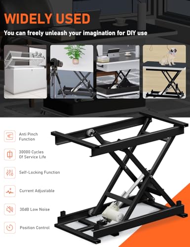 Electric Scissor Lift Table 350Lbs Height Adjustable Electric Lifting Platform I683