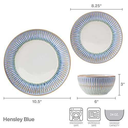 Blue 12 Piece Dinnerware Set R4741