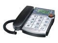 Corded Phone with Caller ID Black L47658