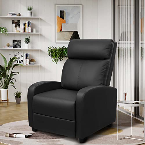 Black PU Leather Recliner Chair X299