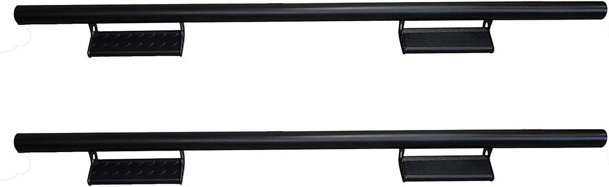 Black Drop Down Running Boards for Toyota Tacoma Double Cab D249