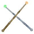 Light Up Magic Wand with Sounds, 2 Pack, Black & Brown G384