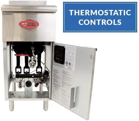 Commercial Gas Floor Fryer 40 lb. Capacity Natural Gas N594