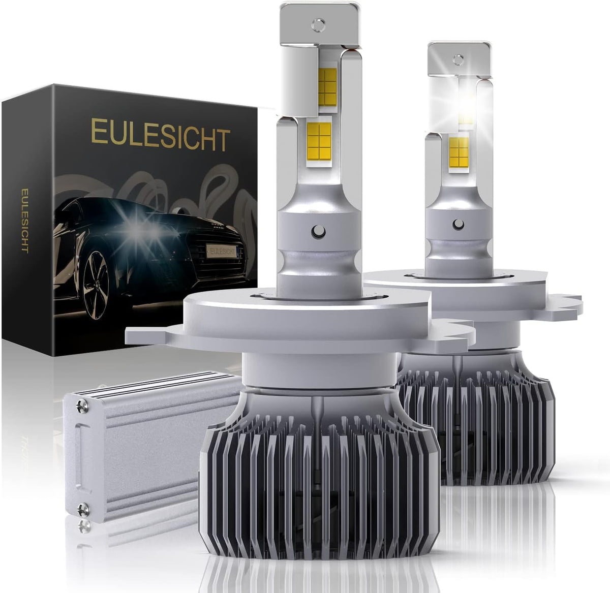 H4 LED Headlight Bulb 6000K Xenon White, Pack of 2 I7143