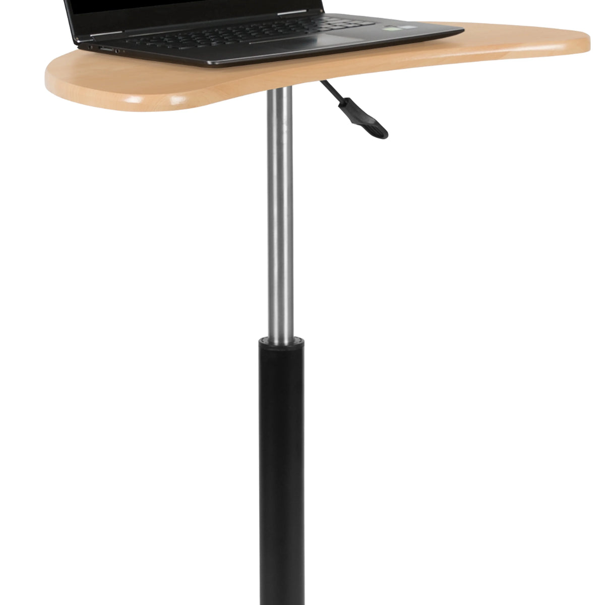 Maple Sit to Stand Mobile Laptop Computer Desk J93323