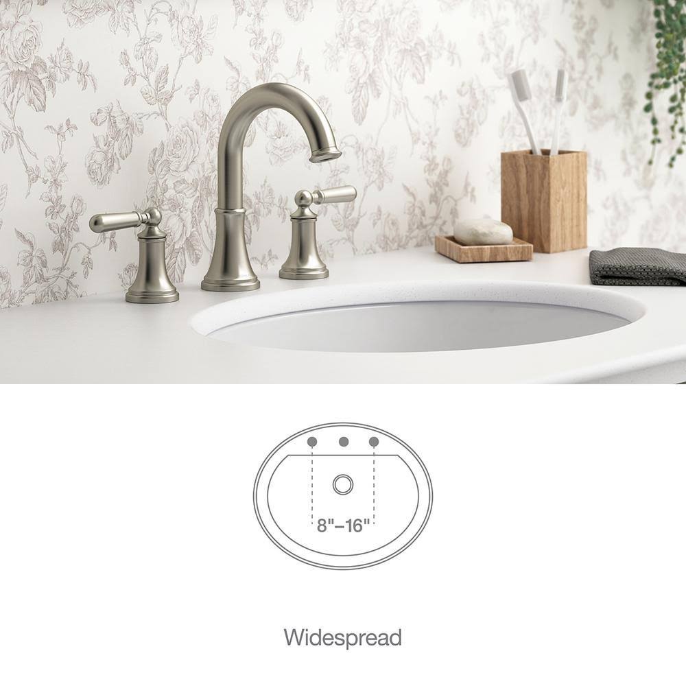 8 in. Widespread 2-Handle Bathroom Faucet in Vibrant Brushed Nickel P74295
