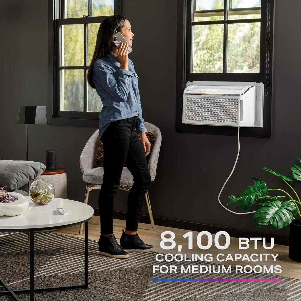 Ultra Quiet 8,200 BTU WiFi Enabled Window Air Conditioner H1307