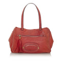 Pre-Owned Calf Leather Shoulder Bag Q347