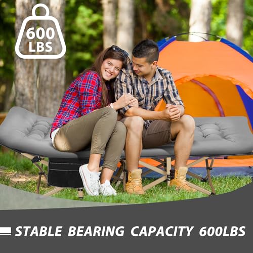 Folding Camping Cot with Large Pocket I5414