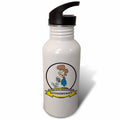 Funny Accountant Woman Cartoon 21 oz Sports Water Bottle G69714