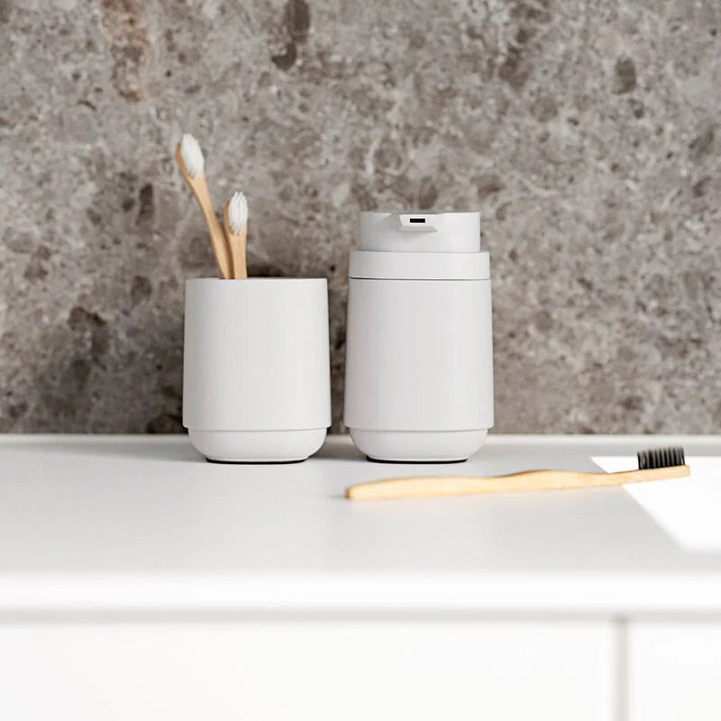Toothbrush Mug Soft Grey A35544