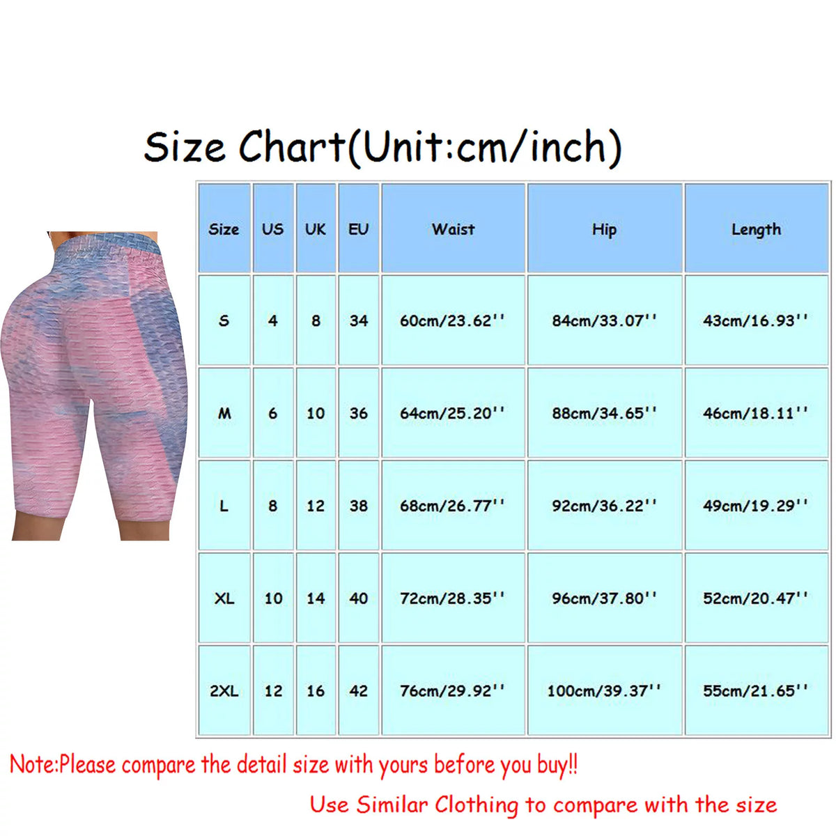 Tie-dye Stretch Yoga Leggings A87980