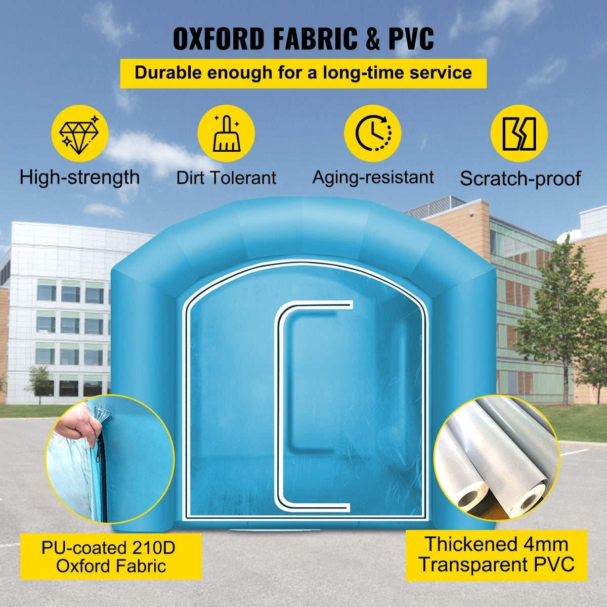 23x13x8ft Inflatable Spray Booth Car Paint Tent G547