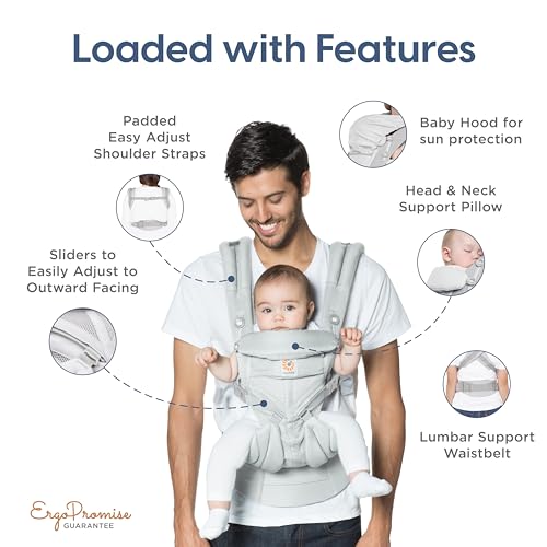 Onyx Black Cool Air Mesh Baby Carrier (7-45 Lb) V141
