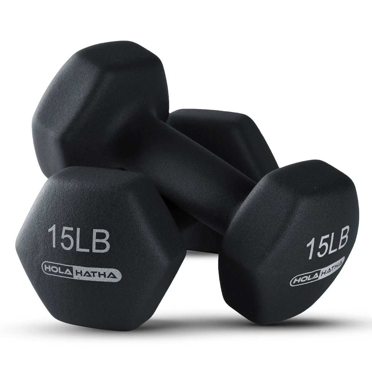 5, 10, and 15 lb Neoprene Dumbbell Set & Rack N3407