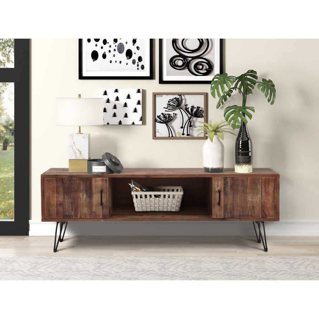 Carbon Black Media TV Stand D27162