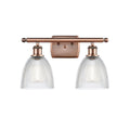 Antique Copper 2 Light Bath Vanity Light K51040