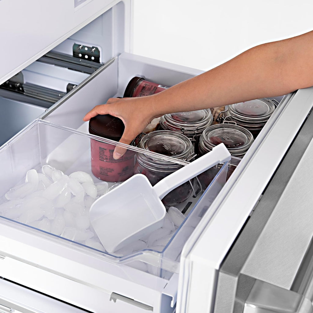 30" 16.1 cu. ft. Built-In 2-Door Bottom Freezer Refrigerator in Fingerprint Resistant Stainless Steel K24782