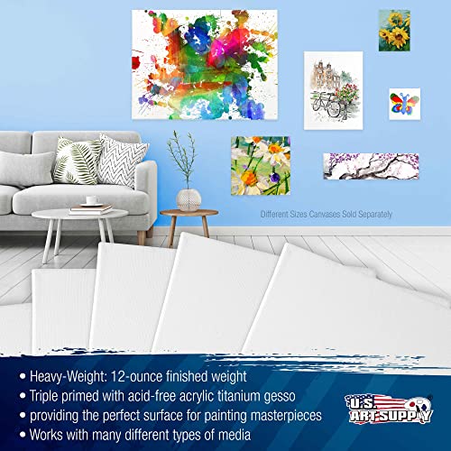 24 x 30 inch 6-Pack Stretched Canvas 12-Ounce Triple Primed 100% Cotton Z982719