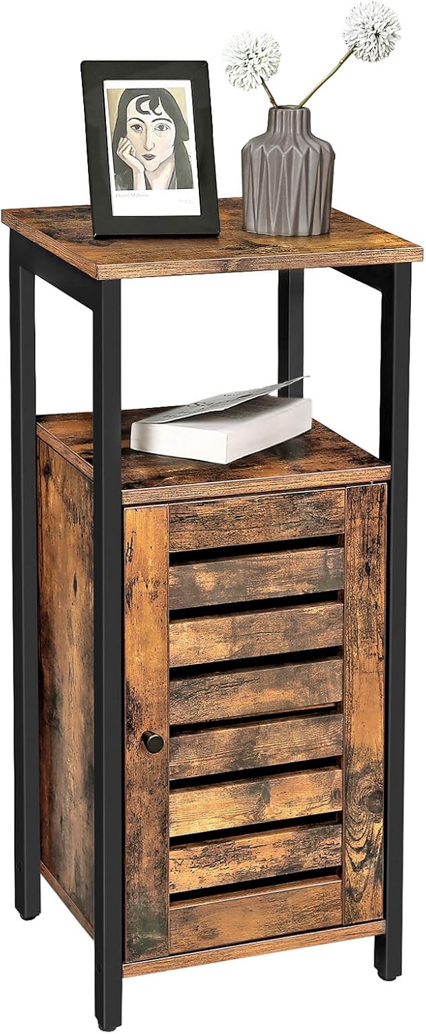 Rustic Brown Standing Storage Cabinet P24758