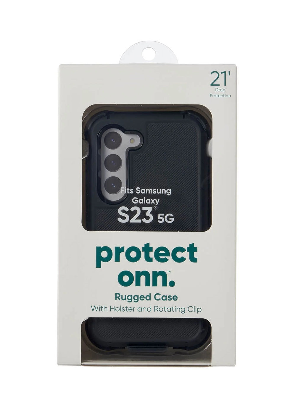 Black Rugged Phone Case for Samsung Galaxy S23 5G Y25931