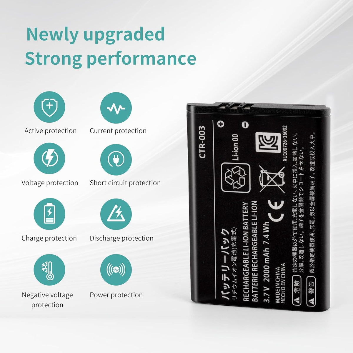 Replacement Lithium-ion Battery for Nintendo Old 3DS 2DS 2DS XL A30183
