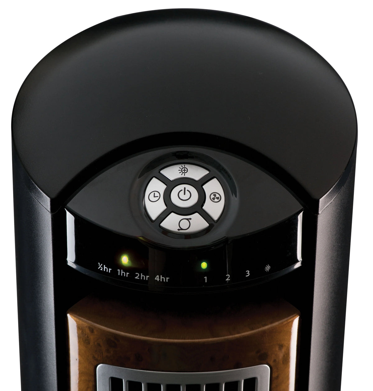 Black Brown Tower Fan with Remote Control V577