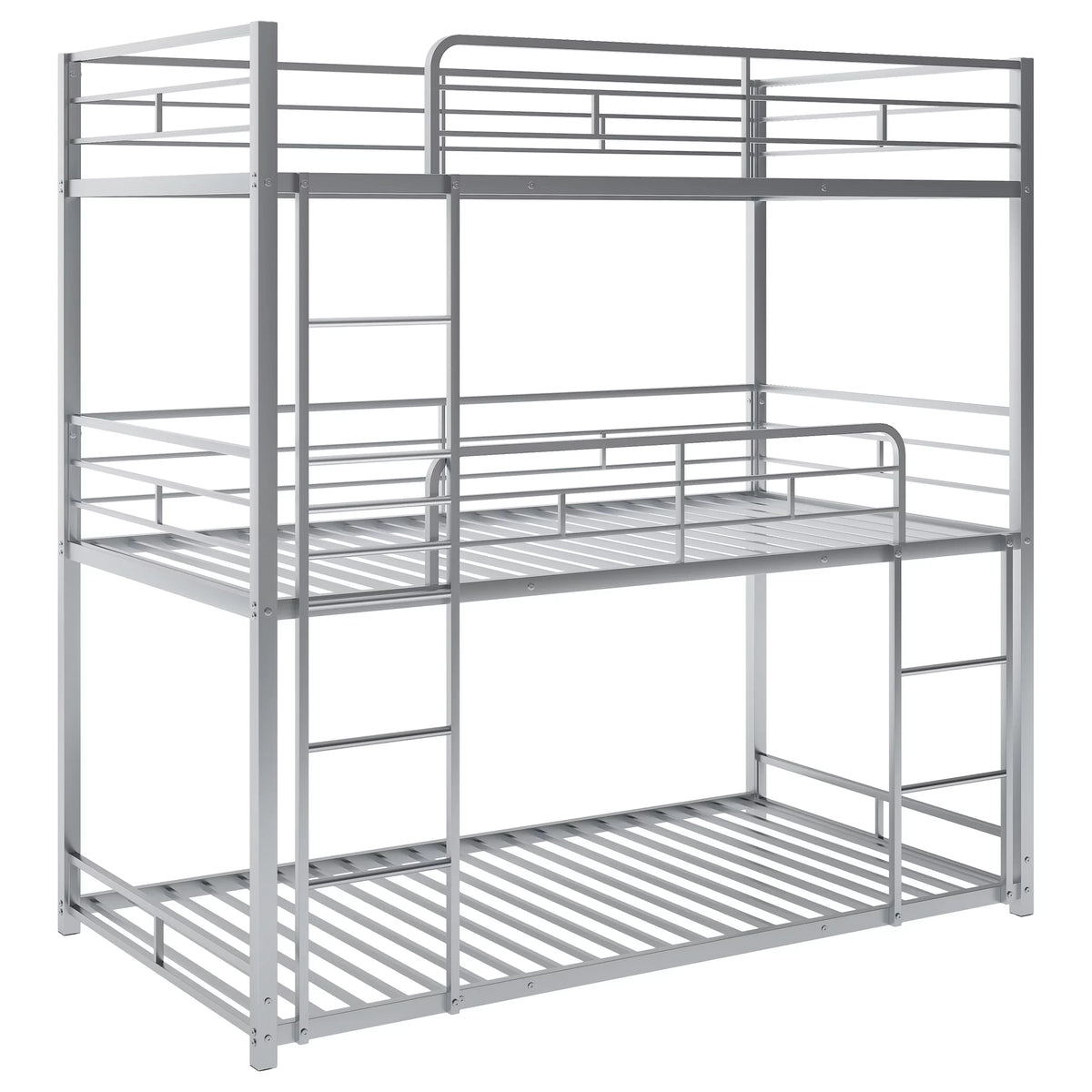 Metal Twin-over-Twin-over-Twin Bunk Bed U5939
