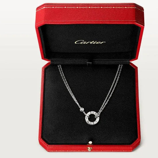 Love Necklace With 2 Diamonds M8833