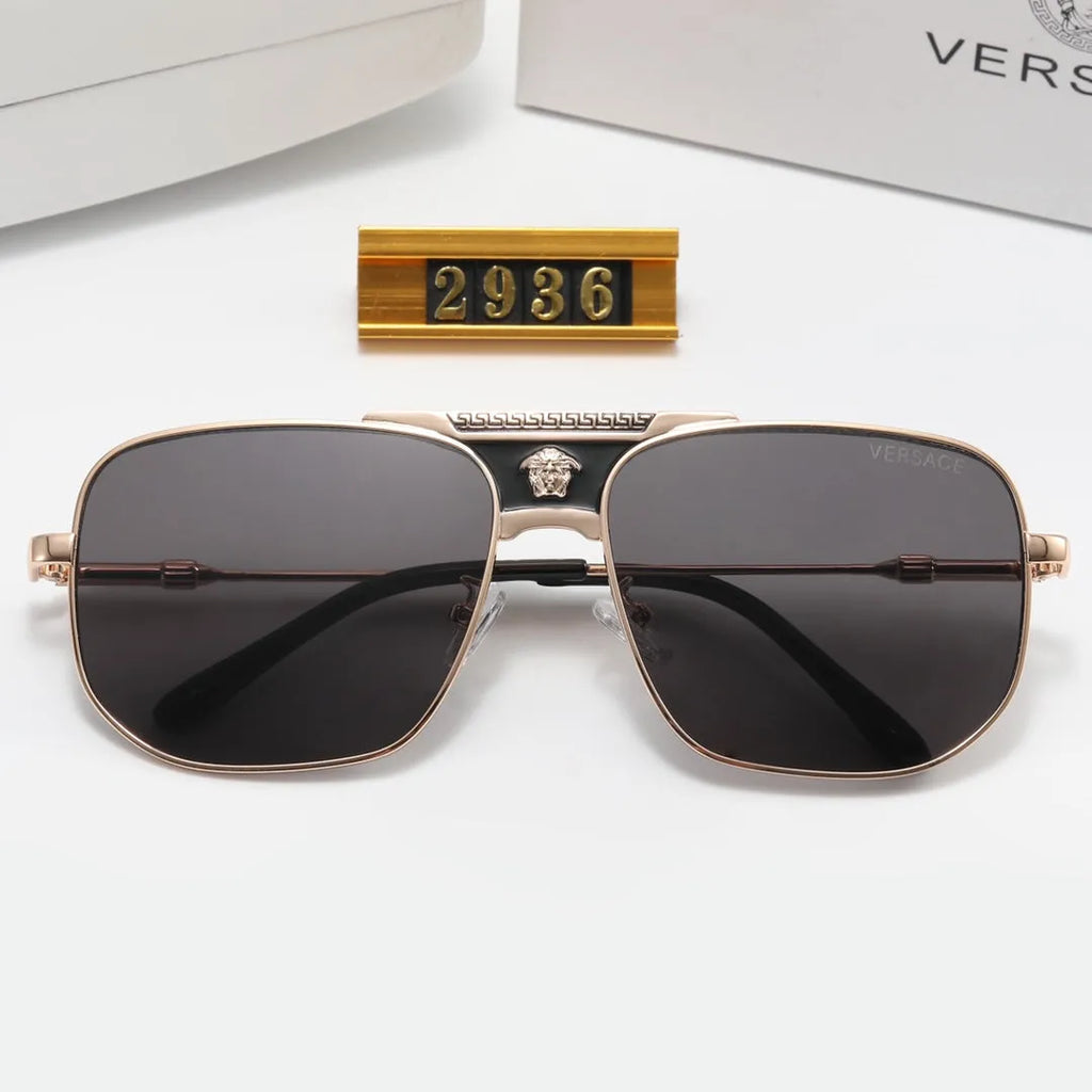 Round Stripe Printed Polarized Sunglasses Y409158