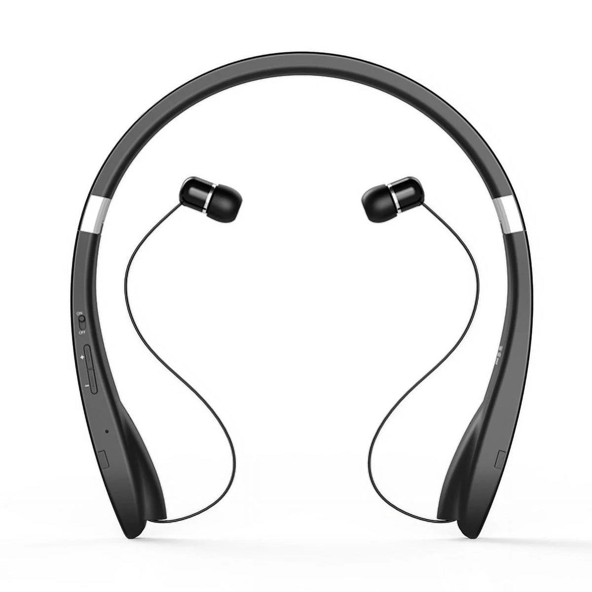 Neckband Wireless Headset with Retractable Earbuds E9401