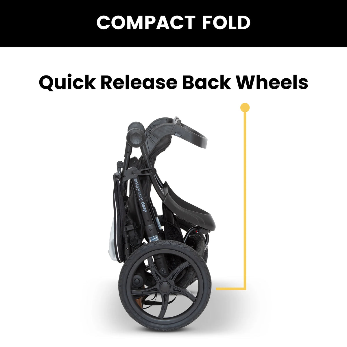 Black Jogging Stroller N26069
