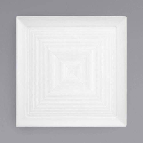 10.75 inch Spiral Square Plate, 6 per Case Y72625
