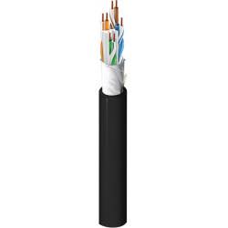 Category 6A Indoor/Outdoor F/UTP Cable Black 1000 Foot O4309