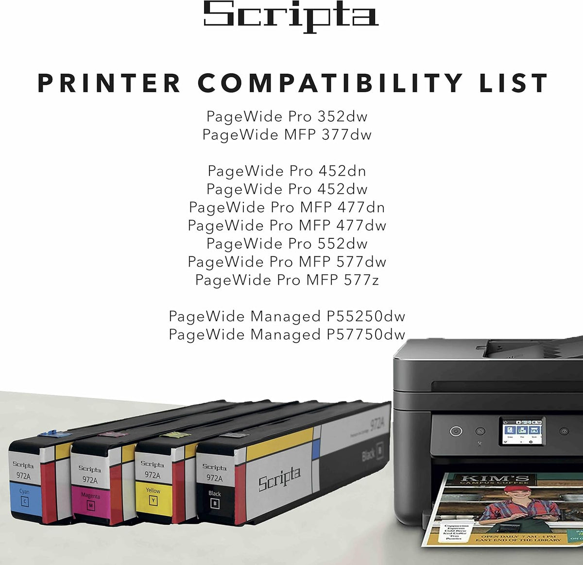 Toner Cartridge 4-Pack Black Cyan Magenta Yellow K9257