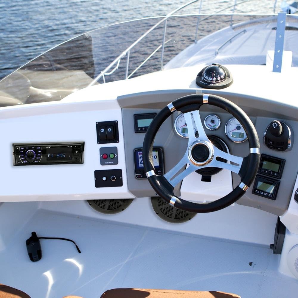 Marine Headunit Receiver Speaker Kit with Bluetooth Waterproof Speakers Pack of 2 Y403